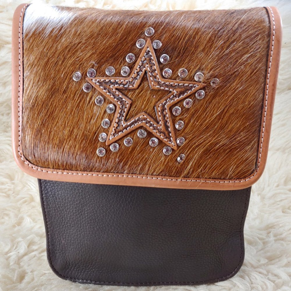 MONTANA SILVERSMITHS LEATHER, Genuine Leather Bag